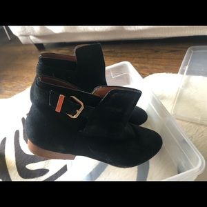 & other stories Booties. Black. Suede.  Sz 38
